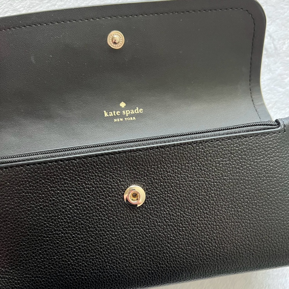 Kate Spade Rosie Flap Wallet - Black - Picture 9 of 13